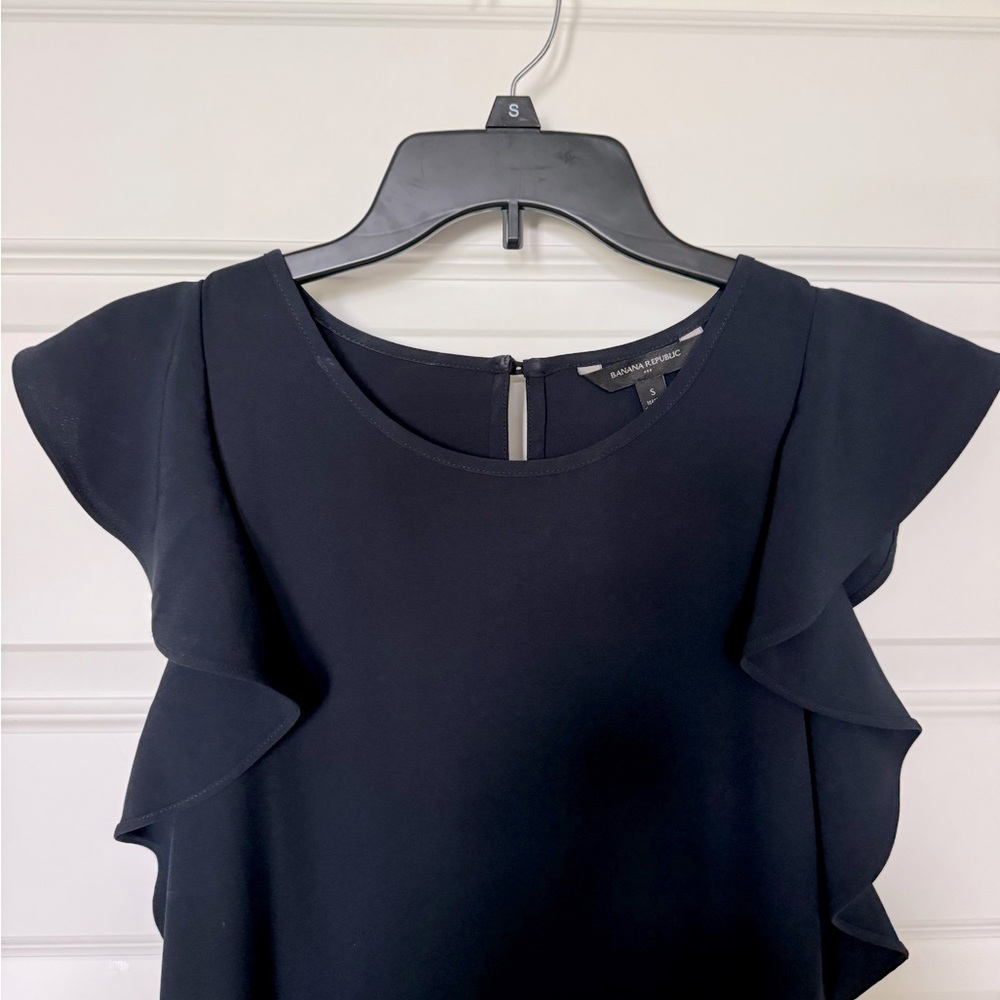 Small Ann Taylor Dress in dark blue color
